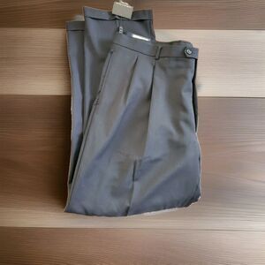 Giorgio Cosani Men's Pleated  Dark Gray Dress Pants Slacks Trousers Size 42 X 32